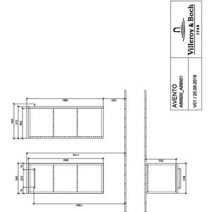 Zijkast Avento 350 x 890 x 373 mm Oak Kansas A89500RH