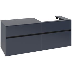 Wastafelonderkast Collaro 1400x548x500mm Marine Blue C08600VQ