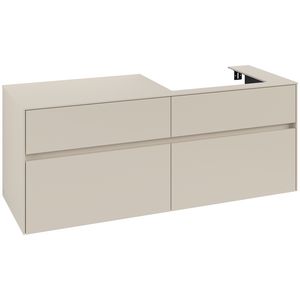 Wastafelonderkast Collaro 1400x548x500mm Cashmere Grey C08600VN