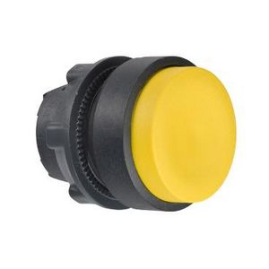 Kop drukknop Verhoogd Terugvering Ø22mm Geel Harmony XB5