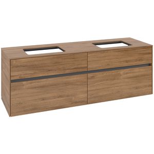 Wastafelonderkast Collaro 1600x548x500mm Oak.Kans C12300RH