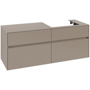 Wastafelonderkast Collaro 1400x548x500mm Taupe C08600VM