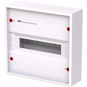Installatiekast 12M 1R zonder deur RAL9016 AK612E2