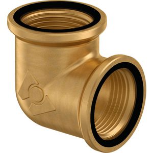 Kniekoppeling 90° Wipex m. o-ring DN40-50 1.1/4"x1.1/4"bn.