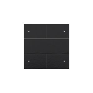 Afwerkingsset 4-voudige pot.vrij knop 24V Led pianoblack