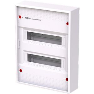 Installatiekast 24M 2R zonder deur RAL9016 AK624E2
