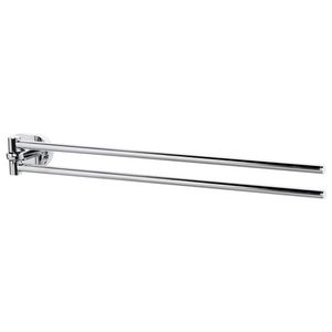 Dubbele handdoekhouder draaibaar chroom 38cm GIO