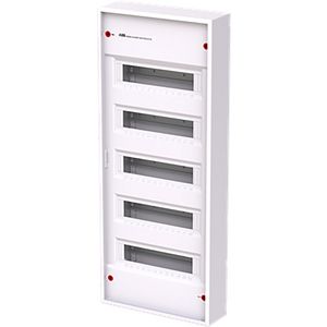 Installatiekast 60M 5R zonder deur RAL9016 AK660E3
