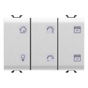 DRUKKNOPPANEEL MET UITWISSELBARE SYMBOLEN-KNX-6 KANALEN