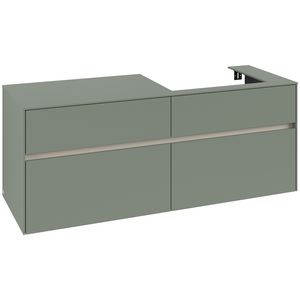Wastafelonderkast Collaro 1400x548x500mm Soft Green C08600AF