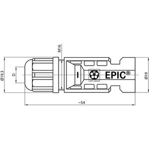 Connector EPIC SOLAR 4 M 4 . 6 mm2 VVE=100