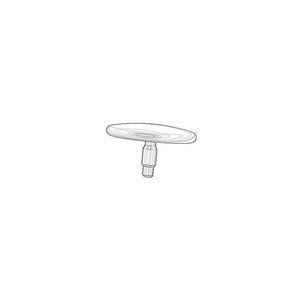 Afdekplaat 25,5x15mm chr