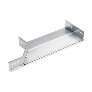 Hoekaanzetstuk rechts 400mm gezet KG281 parelwit RAL1013/70