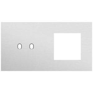 Afdekplaat 2-voud horiz. 71mm centerafst. 155-57807