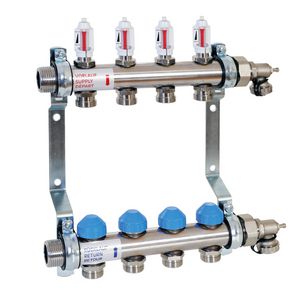 Verdeler vloerverw.HKV2013A-50-AFC 02 2 kr. Autom.flowregel.