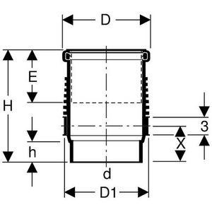 Expansiemof 110mm polyethyleen (PE) Silent-db20 geluidsarm
