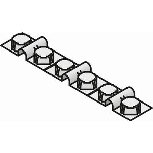 Diagonale leidinghouder Tecto deelbaar VVE=10