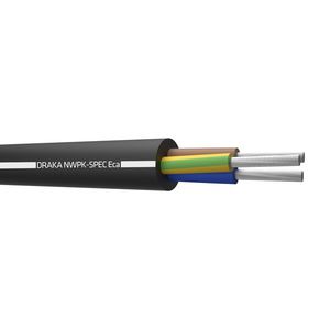 Haspel a 500m. zware neopreen kabel NWPK-spec Eca bk# 3G1,5mm² (geel/groen-blauw-bruin)