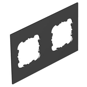 Afdekplaat 2 x EK voor T12L 142x88mm Polyvinylchloride