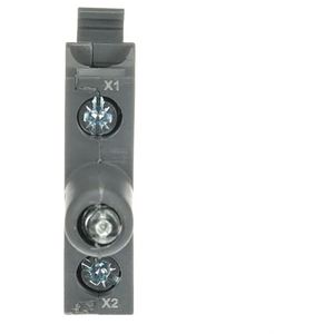 Verlichtingselement met LED blauw bodem montage 24V AC/DC