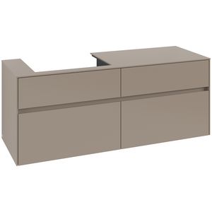 Wastafelonderkast Collaro 1400x548x500mm Taupe C085B0VM