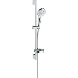 Crometta Vario doucheset 650mm wit/chroom met Casetta zeepschaal