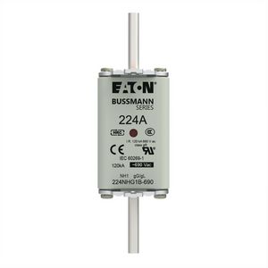 Zekering laagsp. 224A AC 690V NH1 gL/gG dubbele meld VVE=3