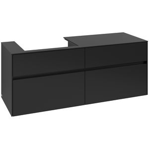 Wastafelonderkast Collaro 1400x548x500mm Volcano Black C085B0VL
