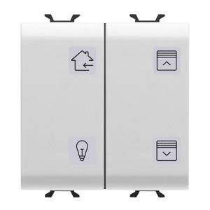 DRUKKNOPPANEEL MET UITWISSELBARE SYMBOLEN-KNX-4 KANALEN