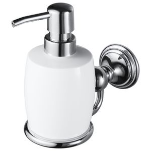 Zeepdispenser chroom keramiek ALLURE