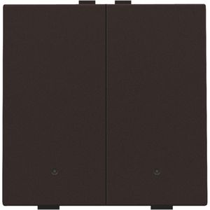 2-voudige drukknop led Home Control dark brown