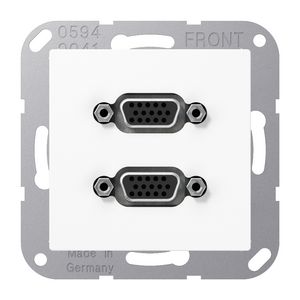 Afdekking AS500 alpin wit voor 2xVGA
