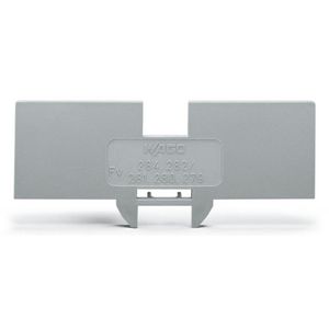 Reduceerafdekplaat 1mm 2-draads klem 283-601 grijs VVE=25