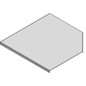 Hoekstukdeksel vlak 100mm KG281 thermisch verzinkt