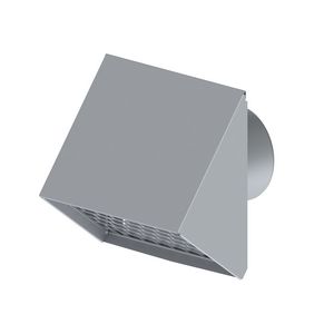Ventilatie muurrooster aansl. 180mm blank aluminium