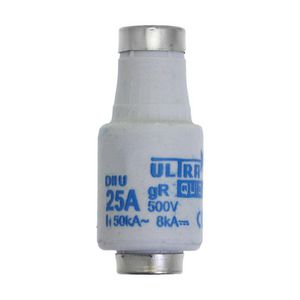 Zekering laagspanning 25A AC 500V D2 aR IEC ultra snel VVE=5