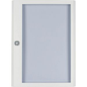 Zichtdeur transp. Profi line hendel, tbv BF wit opbouw verde