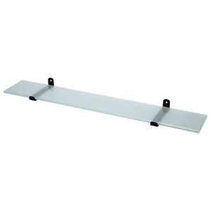 Planchet glas mat zwart rvs 60cm IXI