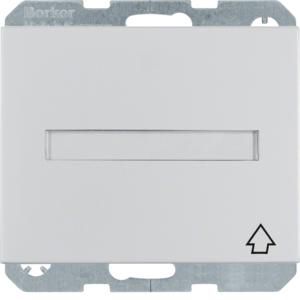 Wandcontactdoos RA kd tekstv. IP44 berker K.1/K.5 alu.