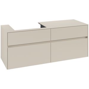 Wastafelonderkast Collaro 1400x548x500mm Cashmere Grey C08500VN