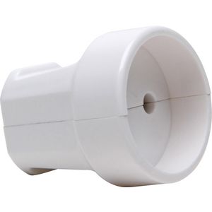 Contrastekker ZA kunststof wit VVE=10