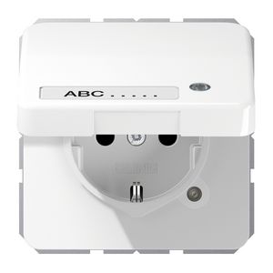 Wandcontactdoos a.wit klapd tekstvast&contr.l. CD500