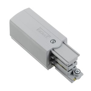 Spanningsrail 3-fase connector invoer grijs RAL7040 Links