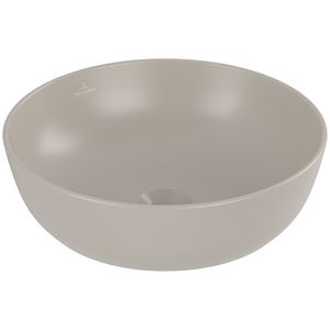 Opzetwastafel Artis Ø430mm Almond zonder overloop CeramicPlus