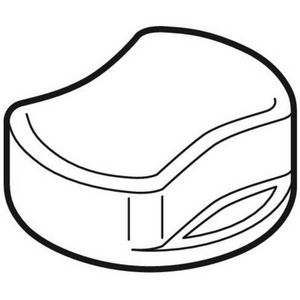Draaiknop glansverchroomd