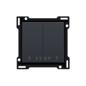 Afwerkingsset 2-voudige rolluikdrukknop elek.sturing anthrac