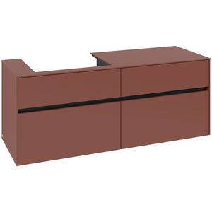Wastafelonderkast Collaro 1400x548x500mm Wine Red C08500AH
