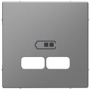 Centraalplaat USB-oplader RVS SysD