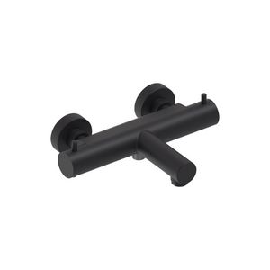 Badthermostaat hoh 150mm mat zwart PED incl. s-koppelingen MAY