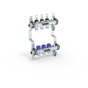 Verdeler HKV-D 3-groeps Easyflow RVS MFI min/max incl. debietmeters